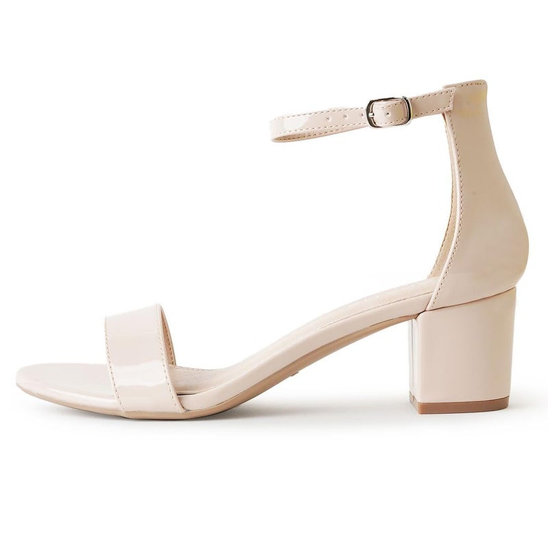 J. Adams J.Adams Daisy Heeled Sandals for Women â€“ Wide Ankle Strap Low 2 Inch Kitten Short Block Heel, Open Toe Dress Shoes â€“ Chunky Heels for Bridal, Wedding, Parties â€“ Dressy Platform Sandals, Women's Shoes - Image 2